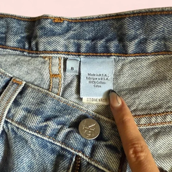 Calvin Klein Jeans High Rise Blue Denim Mom Jeans - Picture 4 of 4